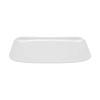 GET CS-6113-W Siciliano 18" x 9-3/4" Rectangular Platter, Melamine, White