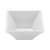 GET ML-278-W Siciliano 8 oz. Square Bowl, Melamine, White - 12/Case