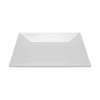GET ML-104-W Siciliano 10" Square Plate, Melamine, White