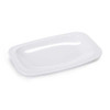 GET OP-116-W Siciliano 12-1/2" x 8-1/4" Oval Platter, Melamine, White - 12/Case