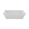 GET ML-281-W Siciliano 2.3 qt. Square Bowl, Melamine, White