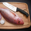 Mundial 3804-7GE 3800 Series 7" Santoku Knife, Hollow Edge, Black