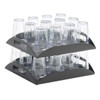 Cal-Mil 353-13 Classic 15-1/4" x 12-1/2" Amenity Tray, Plastic, Black
