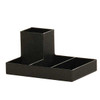 Cal-Mil 23818-13 Classic 4-Compartment Packet Holder, Plastic, Black