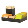 Cal-Mil 23818-13 Classic 4-Compartment Packet Holder, Plastic, Black