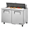 True TSSU-48-12-HC 48-3/8" Two-Section Mega Top Sandwich/Salad Prep Table, 12 Pans, 2 Doors