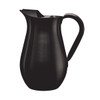 Service Ideas WPB2BSBX Metallic Elements 2L Bell Pitcher w/Ice Guard, Brushed 18/8 SS, Black Onyx