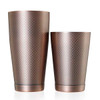 Barfly M37200ACP Diamond Lattice 28 oz. & 18 oz. Bar Cocktail Shaker Set, Antique Copper