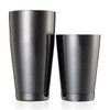 Barfly M37200BK Diamond Lattice 28 oz. & 18 oz. Bar Cocktail Shaker Set, Gun Metal Black