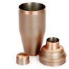 Barfly M37205ACP Diamond Lattice 24 oz. 3-Piece Japanese Style Bar Cocktail Shaker Set, Antique Copper