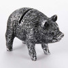 American Metalcraft CHPP Whimsical Pig Card Holder, Silver Polyresin