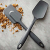 Tablecraft H3910GY 10-1/4" High Temp Spatula Spoon, Silicone, Gray