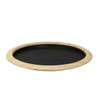 Service Ideas TR1412RILW Natural Elements 14" Non-Slip Tray, Removable Insert, Round, Light Wood