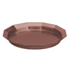 Service Ideas TRPN119RIBSRG Metallic Elements 12-Sided 11" Non-Slip Tray, Removable Insert, Round, Rose Gold