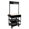 New Age 52861BLACK School Share Cart w/ 2 Cold Pans, Black