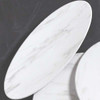 American Metalcraft MW25 Melamine Naturals 25-1/2" x 10-1/4" Serving Board, Melamine, White Marble