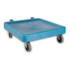 Carlisle C223614 E-Z Glide 22-1/2" Rack Dolly, Plastic, Blue