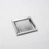 American Metalcraft HMSQ12  12" x 12" x 1"H Square Hammered SS Tray