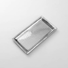 American Metalcraft HMRT814  14-1/8" x 7-3/8" x 1"H  Rectangle, Hammered SS Serving Tray