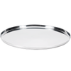 Service Ideas TRME14RI Modern Edge 14" Non-Slip Tray, Removable Insert, Round, Polished Steel