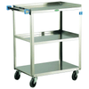 Lakeside 411 Mobile Utility Cart, 3-Shelf, SS