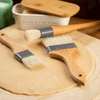 Tablecraft 11077 Pastry/Basting Brush, Flat, Beech Wood