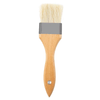 Tablecraft 11078 2"W Flat Pastry/Basting Brush, Beech Wood - 6/Case