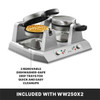 Waring WW250X2 Commercial Belgian Waffle Maker, Double, 120V