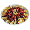 HS Inc. HS1075-RC 13" Seafood Tray, ABS Plastic, Red Chile - 24/Case