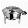 Steelite 7351MW107 Creations 2 Gal. Round Hydraulic Chafing Dish w/Stand