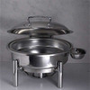 Steelite 7351MW102 Creations 2 Gal. Round Hydraulic Chafing Dish
