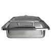 Steelite 7351MW104 Creations 6 Qt. Square Hydraulic Chafing Dish