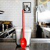 Matfer 113332 Exoglass 12" High Temperature Spoon, Red 
