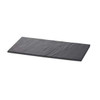 Tablecraft MG3 Frostone Collection 12" x 6" Rectangular Serving Tray, Melamine, Black Slate 