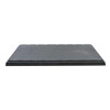 Tablecraft MGD2112 Frostone Collection 21" x 12-7/8" x 1-1/8" Square Serving Board w/Raised Edge, Melamine, Black Slate 