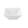 Tablecraft MB94 Frostone Collection 3-4/5 Qt. Square Bowl, Melamine, White 
