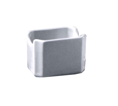 Diversified Ceramics DC20SW 3 3/4" x 2 1/2" x 2 1/2" White Ceramic Sugar Packet Holder 24