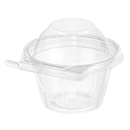 Inline Plastics TS12CCRD SafeTFresh 12 oz. Plastic Snack Cup with