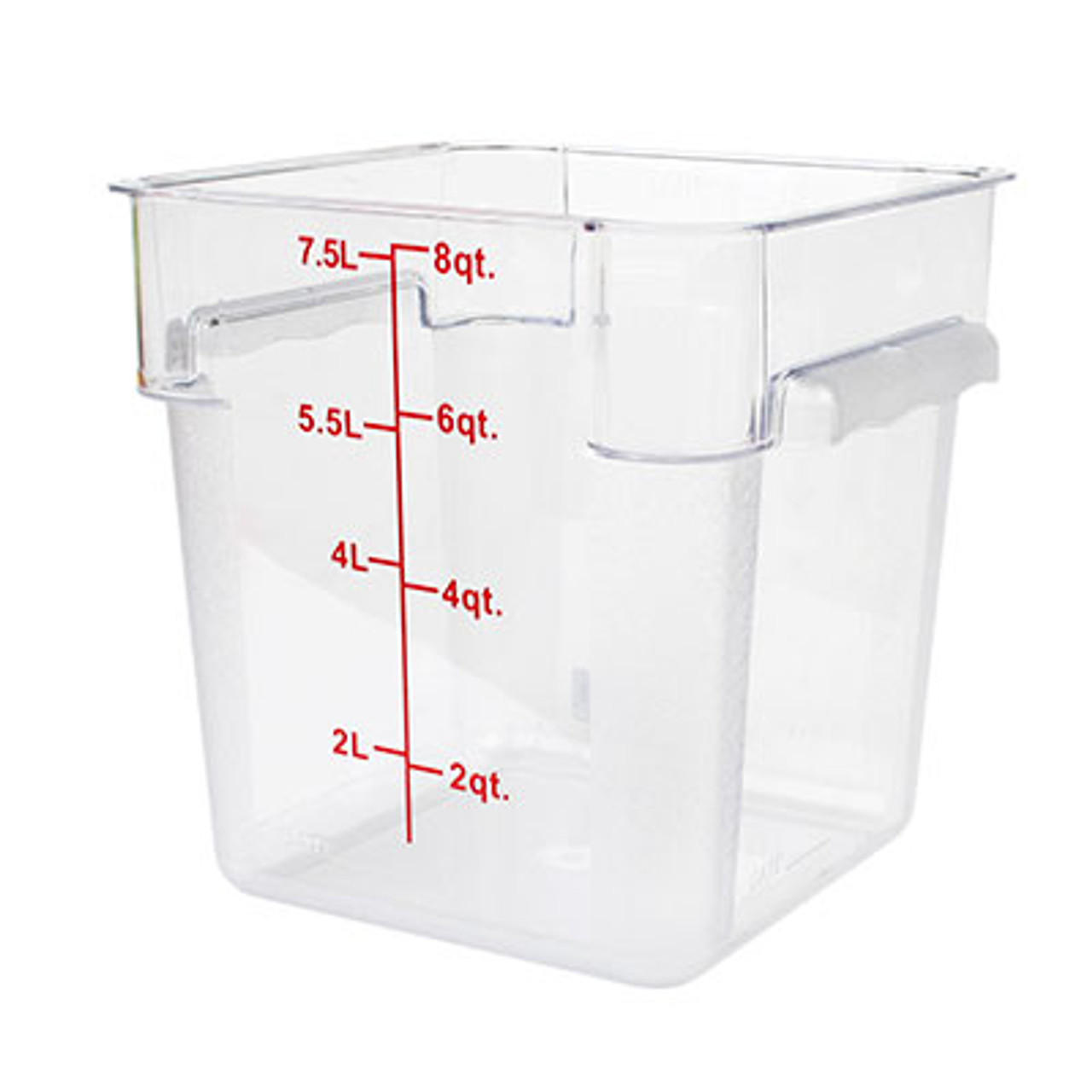 Rubbermaid 8 Qt. Clear Square Polycarbonate Food Storage