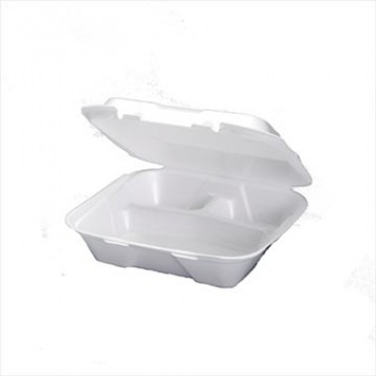 Genpak Clear 3 Compartment Hinged Container Case