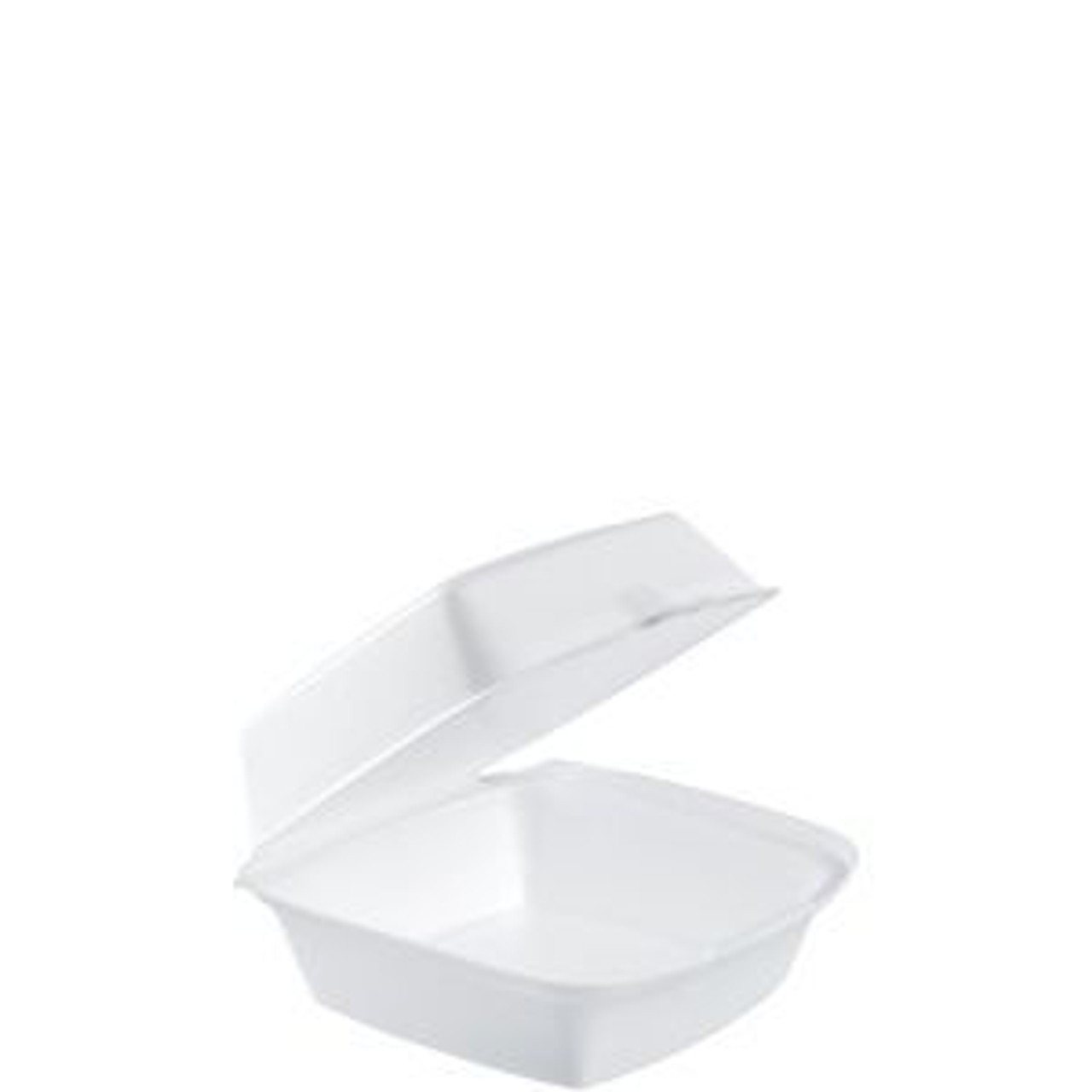 Dart 60HT1 6 x 6 Stryofoam Hinged Takeout Container - 500/Case - Ford  Hotel Supply