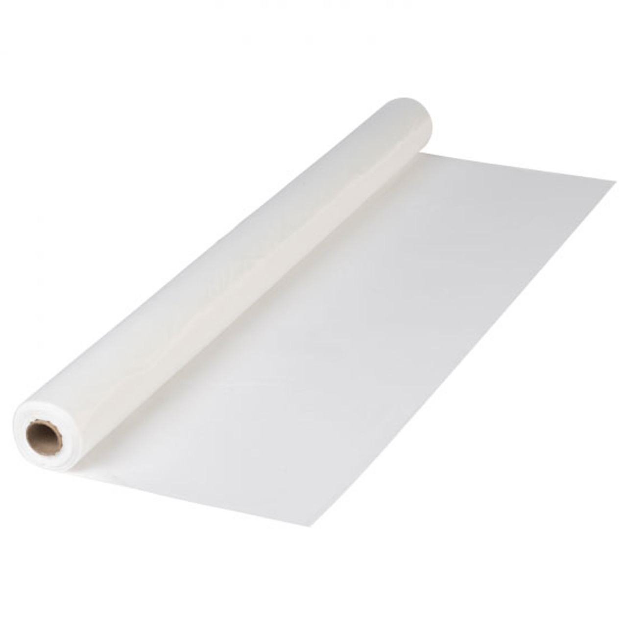 Hoffmaster VPT30040 40 x 300' White Plastic Table Cover Roll