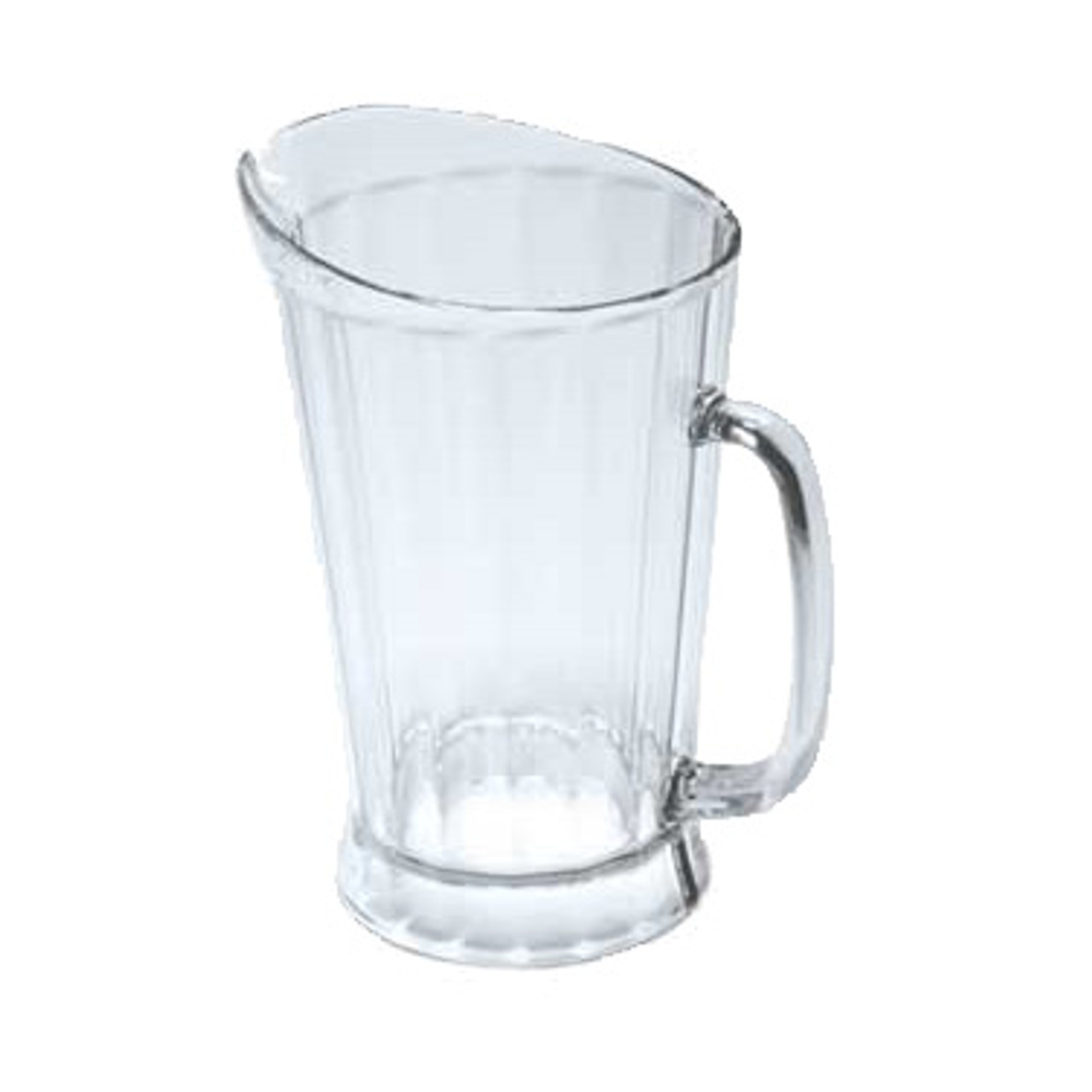 Winco WPS-60 Clear Plastic 60 oz. Water Pitcher