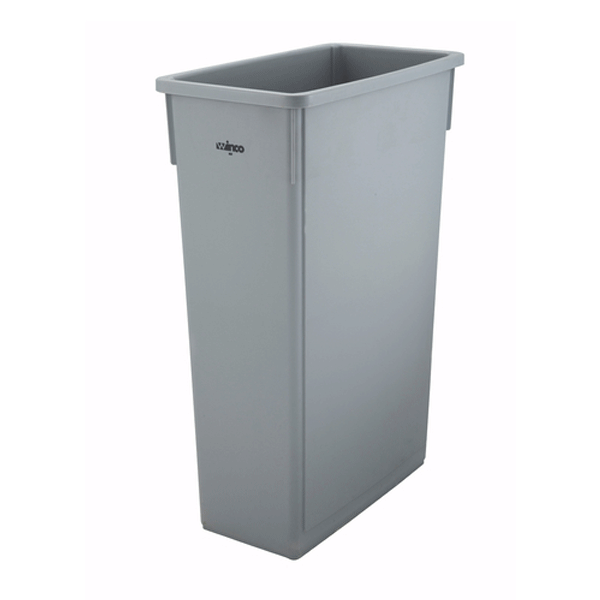 Continental 2000WH Huskee 20 Gallon White Round Trash Can