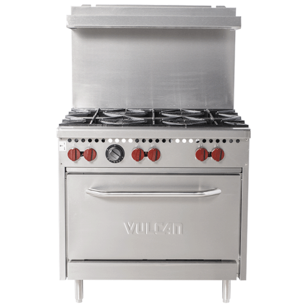 36 Commercial Stainless Steel Gas Range, 36 Griddle with Standard Oven