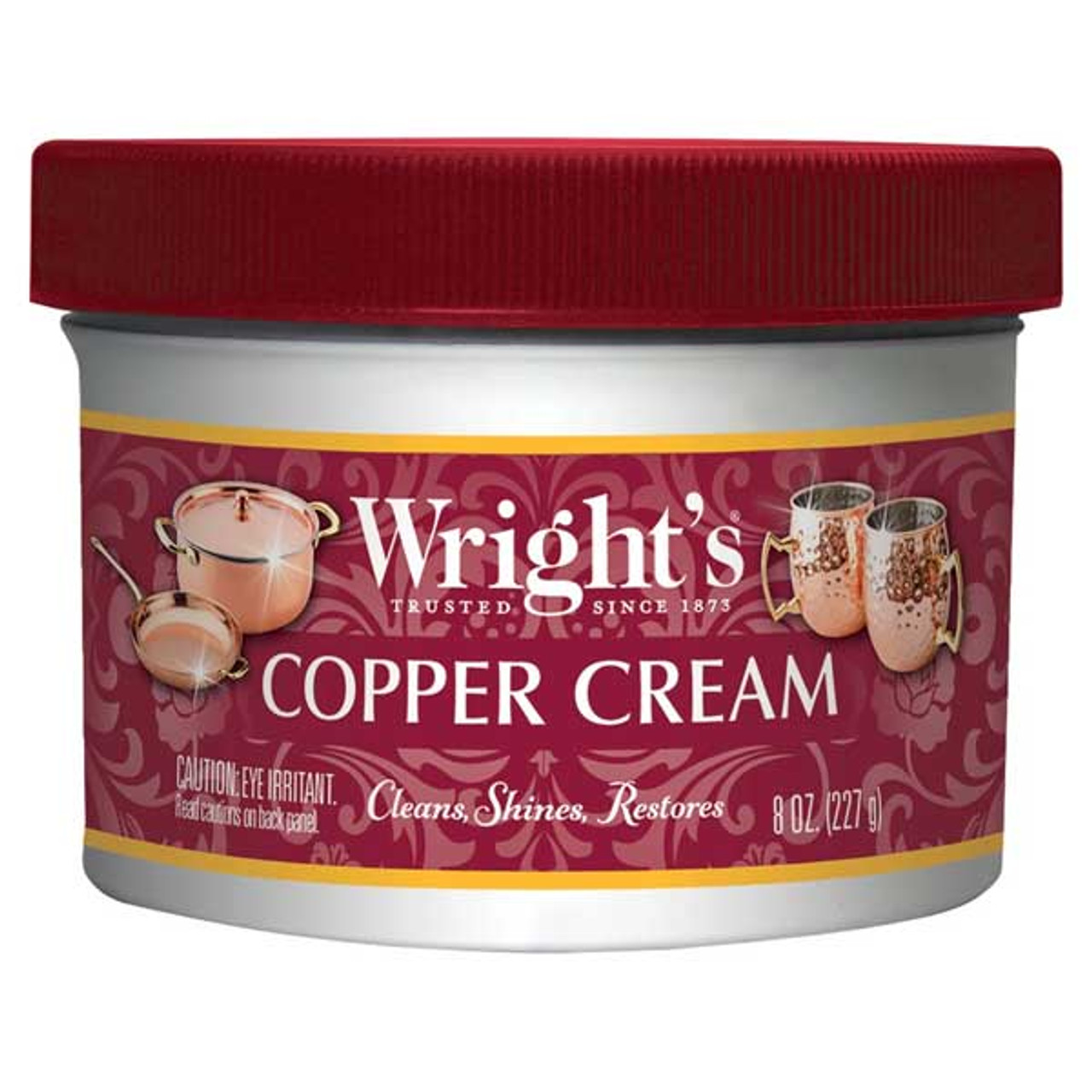 WRIGHTS - SILVER CREAM - Polish - CLEANS Shines and RESTORES - 8