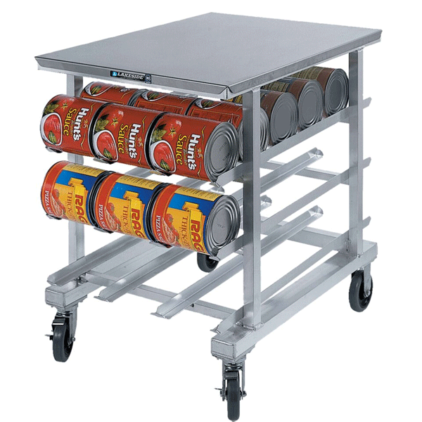 Lakeside 346 Mobile Can Storage & Dispensing Rack, Aluminum - Ford ...
