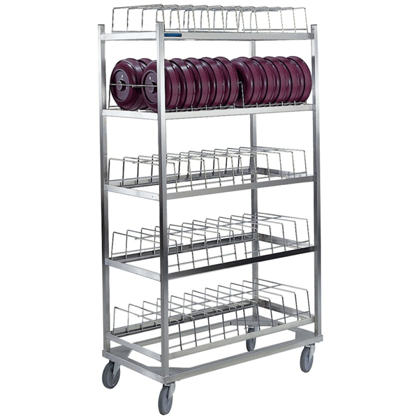 Lakeside 898 Mobile Dome Drying Rack, 5 Shelf, SS - Ford Hotel Supply