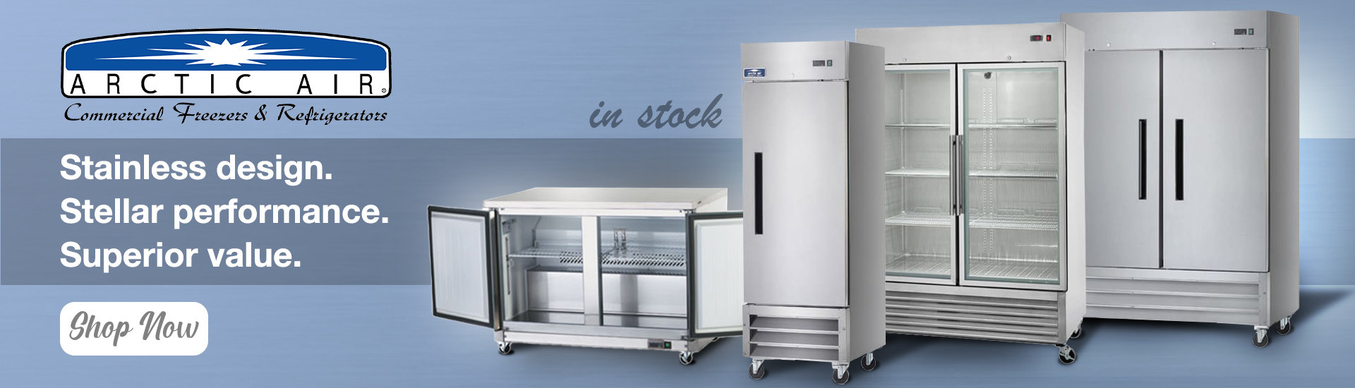 Arctic Air Refrigeration - In Stock - Show Now!