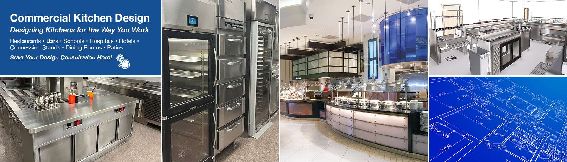 Ford Commercial Kitchen Design - Designing Kitchens for the Way You Work - Contact Us Today!